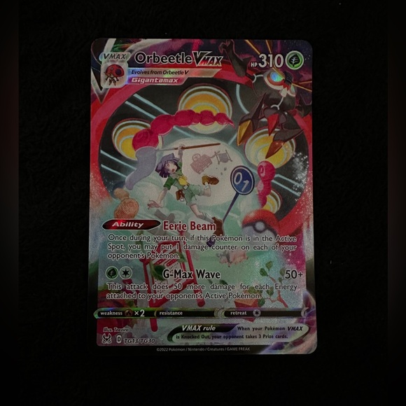 Pokémon TCG Orbeetle VMAX Lost Origin Trainer Gallery TG13/TG30 Holo Ultra Rare - Picture 1 of 2